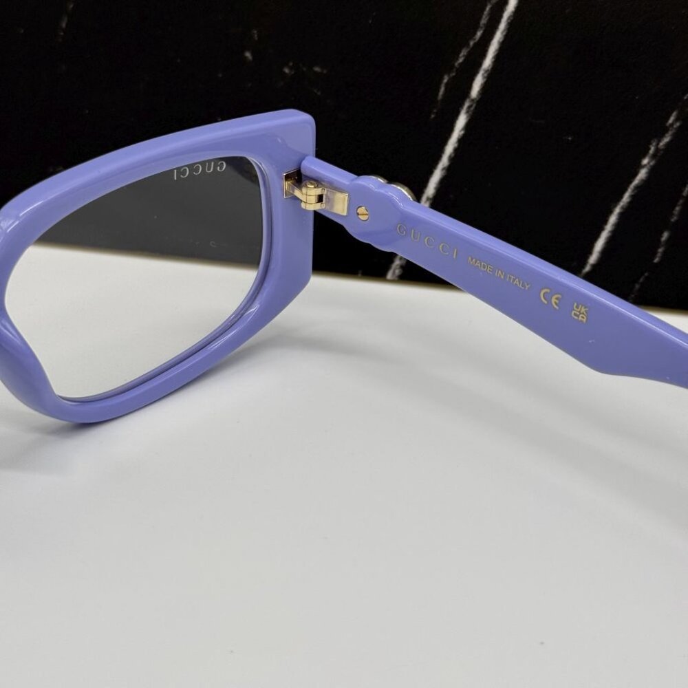 NEW GG1534S 005 GUCCI SQUARE VIOLET WOMEN GUCCI SUNGLASSES - Picture 10 of 11